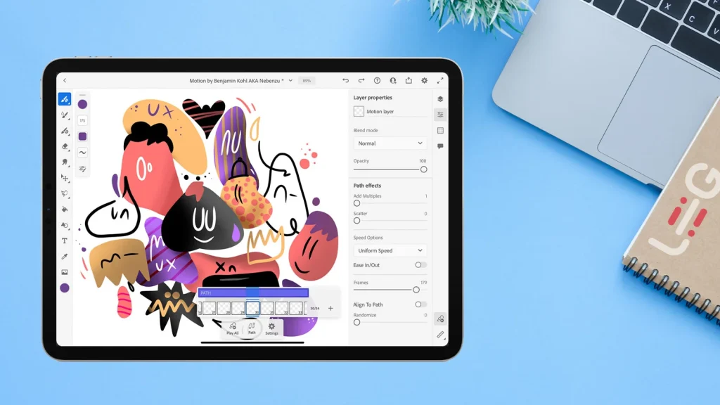 Adobe Fresco نرم افزار نقاشی برای مبتدیان