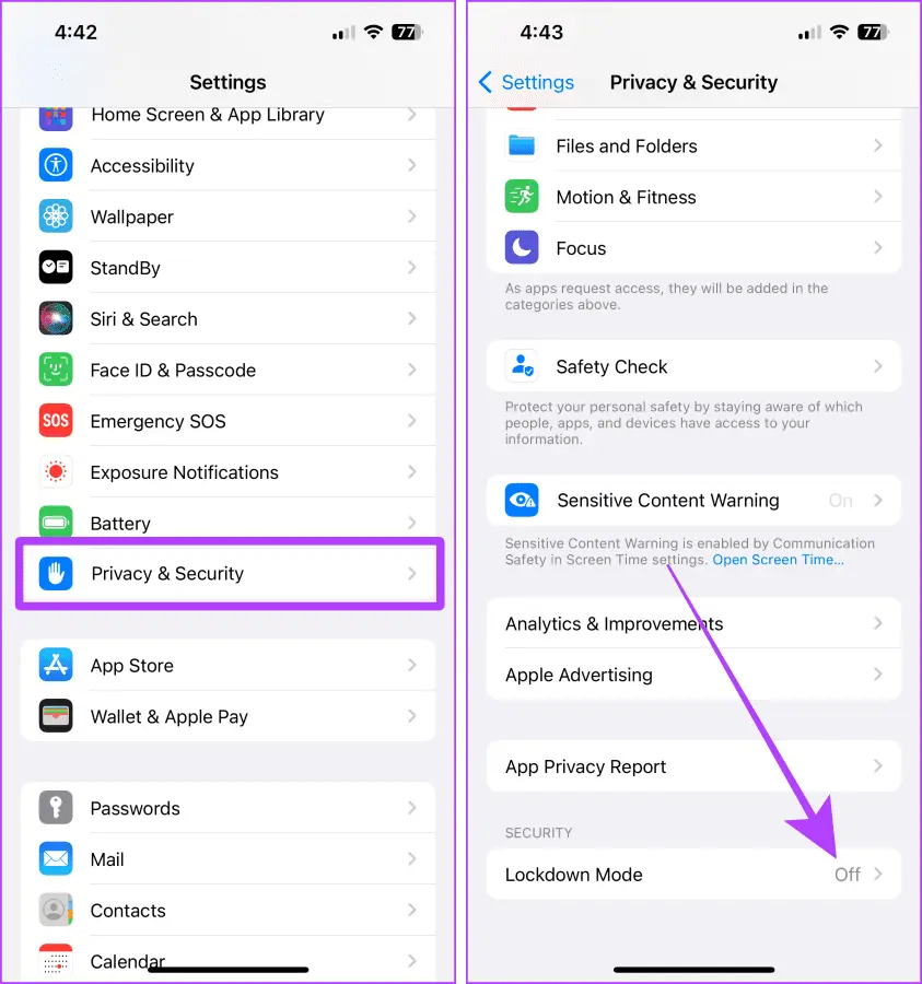 ویژگی Lockdown mode در آیفون iOS 17