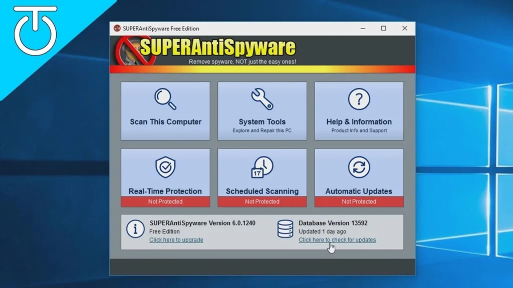 نرم افزار ضد جاسوس افراز SUPERAntiSpyware