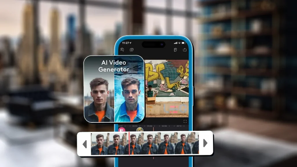 ادیتور هوش مصنوعی ویدیو برای موبایل