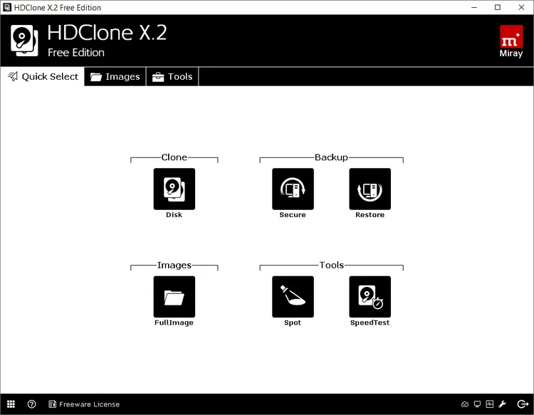 HDClone Free Edition برنامه بکاپ فایل