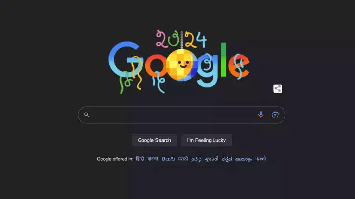 چگونه گوگل اولین روز سال 2024 را با طراحی Doodle جشن گرفت؟