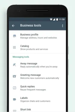 آماده‌کردن پاسخ‌های خودکار در واتس‌اپ بیزینس