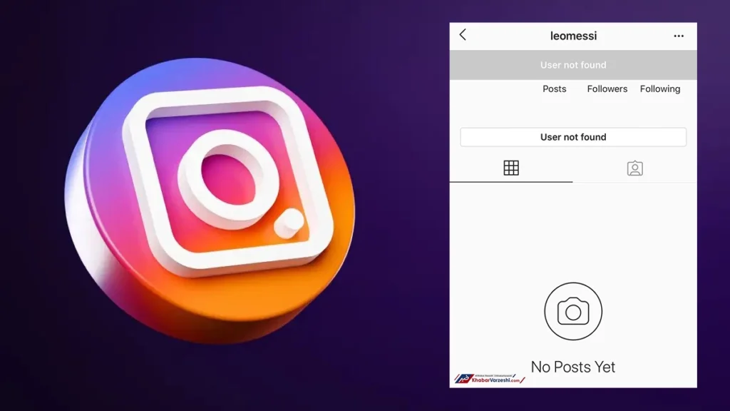 معنی user not found در اینستاگرام چیست