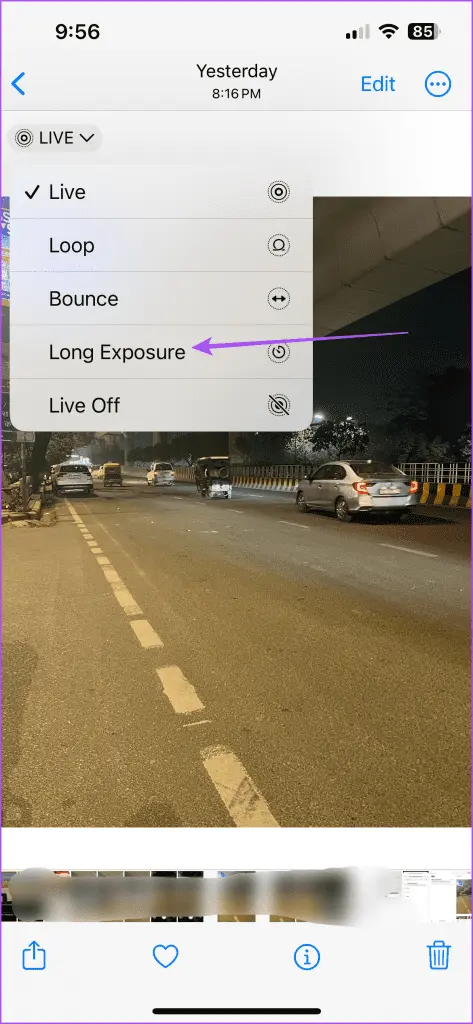 گزینه نوردهی طولانی برای تصاویر ثبت شده با iPhone