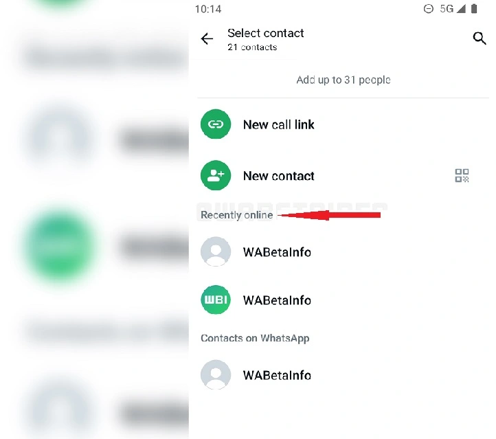 ویژگی جدید واتس‌اپ در نشان دادن آخرین نفرات آنلاین