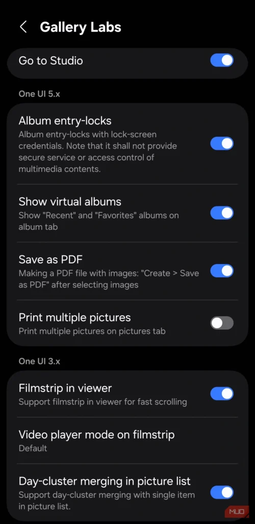 فعال‌سازی Gallery Labs با قابلیت قفل آلبوم و ذخیره به‌صورت PDF
