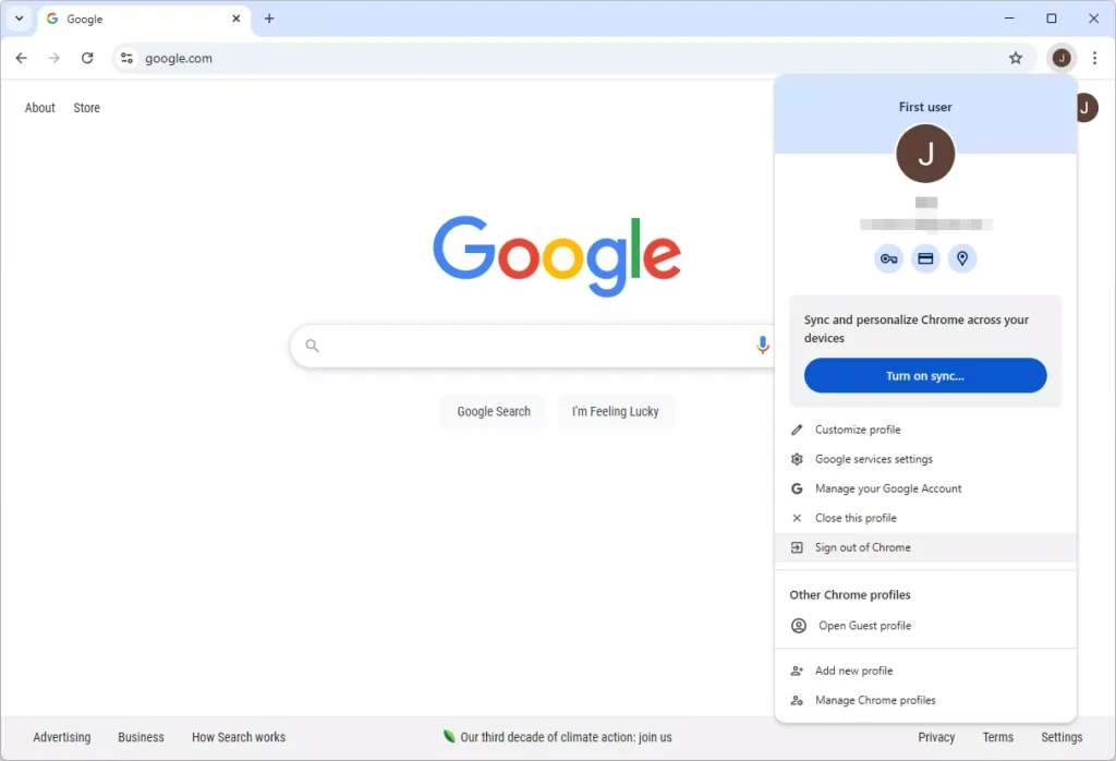 چگونه از گوگل کروم ساین آوت کنیم - لاگ‌مدیا