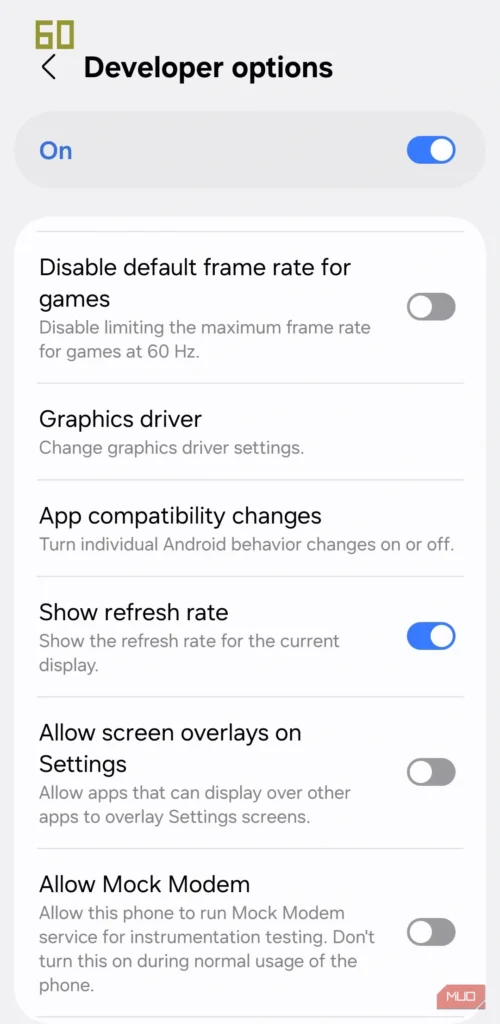 افزایش refresh rate نرخ تازه سازی در گوشی - لالگمدیا شبکه امنیت