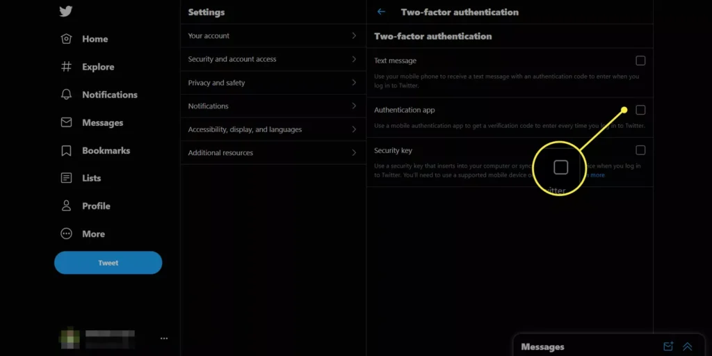 ایمن سازی توییتر با شماره موبایل - لاگمدیا