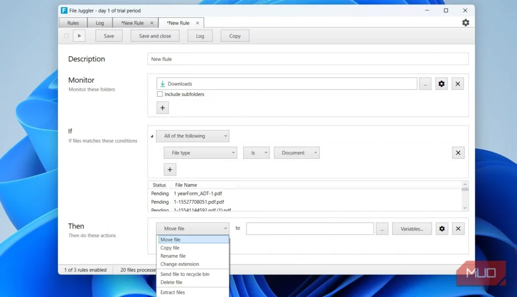 مرتبسازی خودکار فایلها با سایت - ابزار مرتب سازی فایل ها - لاگ مدیا