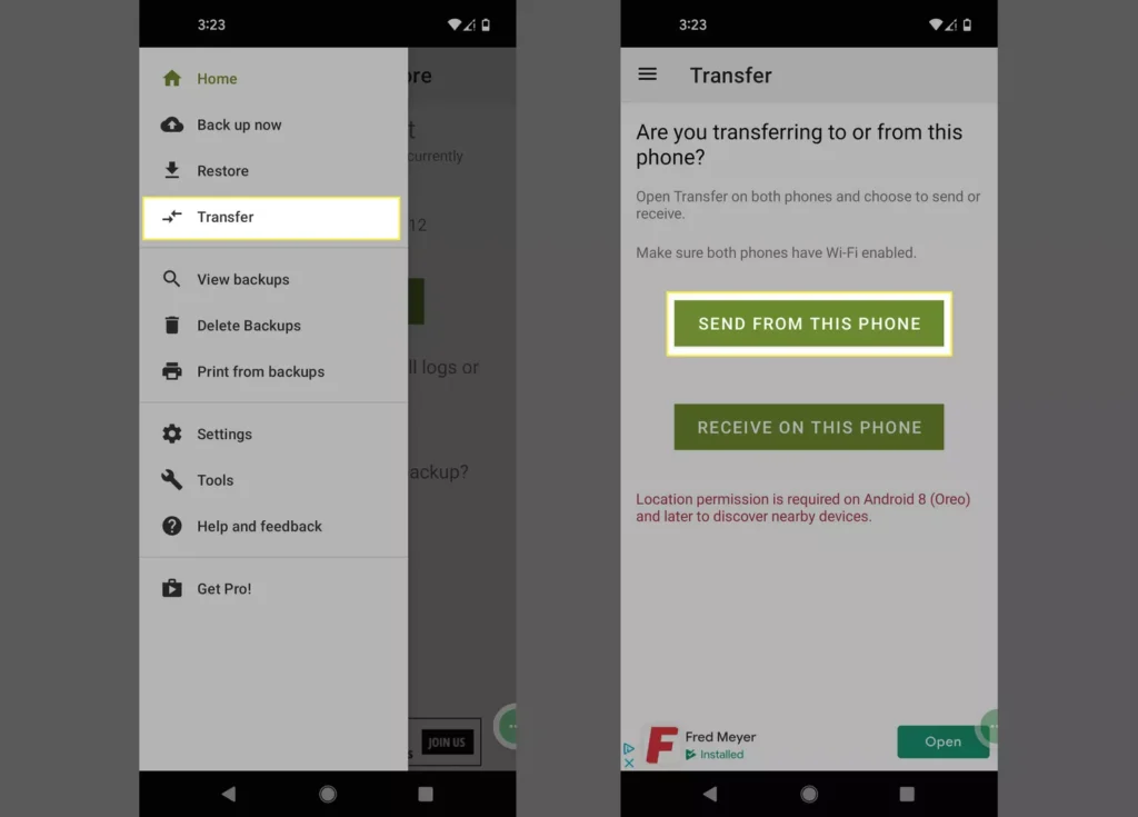 انتقال پیامک ها به گوشی دیگر با وایرلس