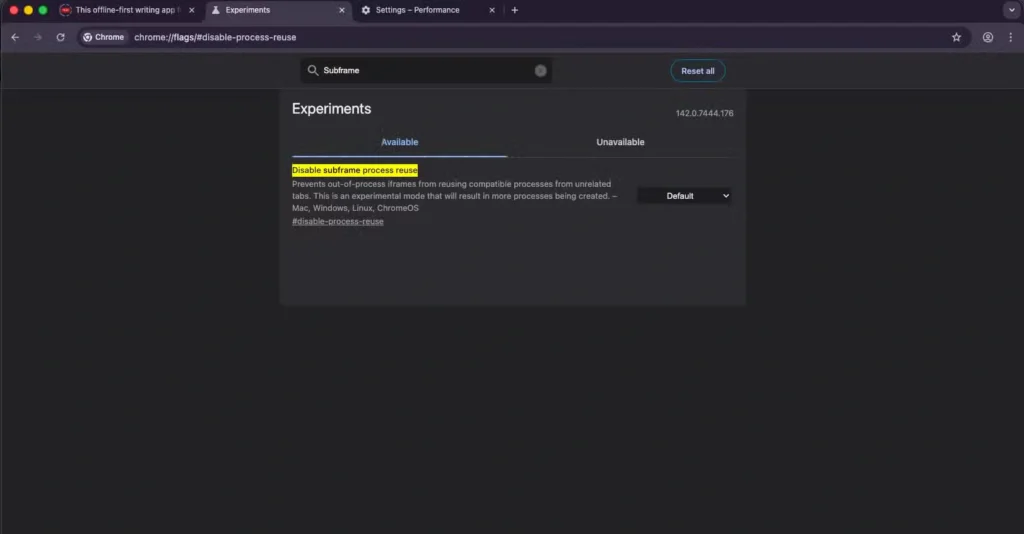 چگونه در کروم از مصرف بالای RAM جلوگیری کنیم. 