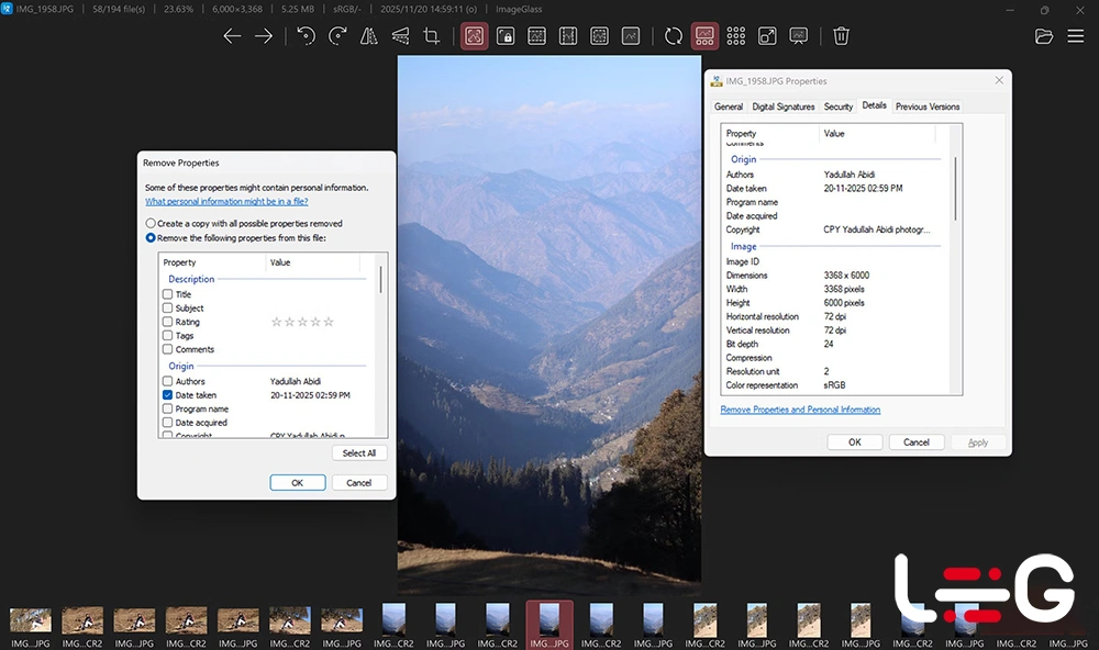 چگونه داده‌های EXIF عکس‌ها را بررسی کرده و حذف کنیم - حریم خصوصی لاگ مدیا