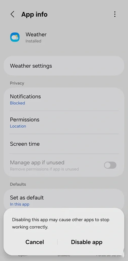 دی‌اکتیو کردن نرم افزارهای پس زمینه در سامسونگ - لاگ‌مدیا